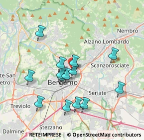 Mappa Viale Santuario dell'Addolorata, 24124 Bergamo BG, Italia (3.43429)