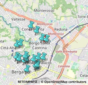 Mappa Viale Santuario dell'Addolorata, 24124 Bergamo BG, Italia (1.097)