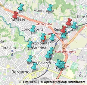 Mappa Viale Santuario dell'Addolorata, 24124 Bergamo BG, Italia (1.0335)