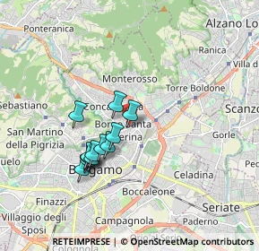 Mappa Viale Santuario dell'Addolorata, 24124 Bergamo BG, Italia (1.475)
