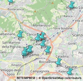 Mappa Viale Santuario dell'Addolorata, 24124 Bergamo BG, Italia (2.19308)