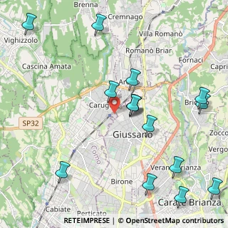 Mappa Via Vincenzo Monti, 22060 Carugo CO, Italia (2.50467)