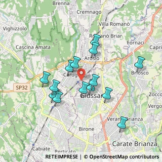Mappa Via Vincenzo Monti, 22060 Carugo CO, Italia (1.62214)