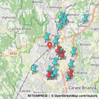 Mappa Via Vincenzo Monti, 22060 Carugo CO, Italia (2.102)
