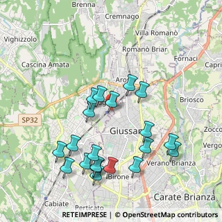 Mappa Via Vincenzo Monti, 22060 Carugo CO, Italia (2.0725)