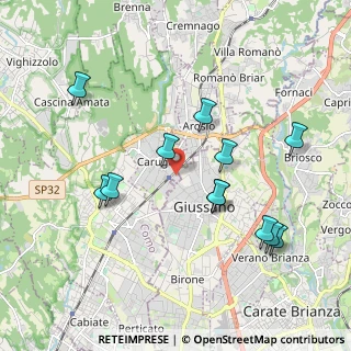 Mappa Via Vincenzo Monti, 22060 Carugo CO, Italia (1.96917)