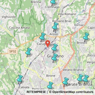 Mappa Via Vincenzo Monti, 22060 Carugo CO, Italia (2.88417)