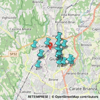 Mappa Via Vincenzo Monti, 22060 Carugo CO, Italia (1.247)