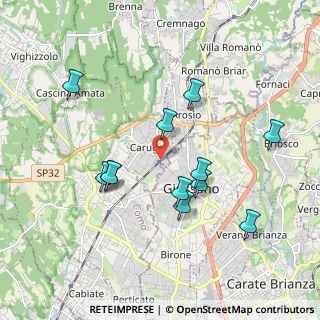 Mappa Carugo-giussano, 22060 Carugo CO, Italia (1.8275)