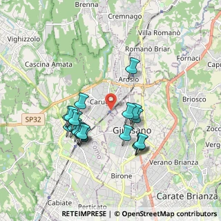 Mappa Carugo-giussano, 22060 Carugo CO, Italia (1.65263)