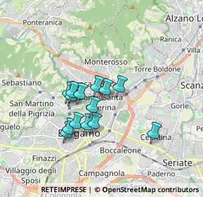 Mappa Via Fratelli Rosselli, 24124 Bergamo BG, Italia (1.30929)