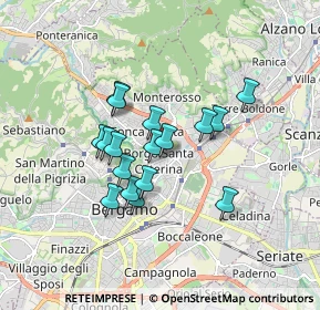 Mappa Via Fratelli Rosselli, 24124 Bergamo BG, Italia (1.31941)