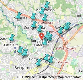 Mappa Via Fratelli Rosselli, 24124 Bergamo BG, Italia (0.975)