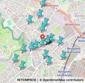 Mappa Via Fratelli Rosselli, 24124 Bergamo BG, Italia (0.388)