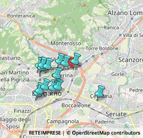 Mappa Piazzale Ponziano Loverini, 24124 Bergamo BG, Italia (1.565)