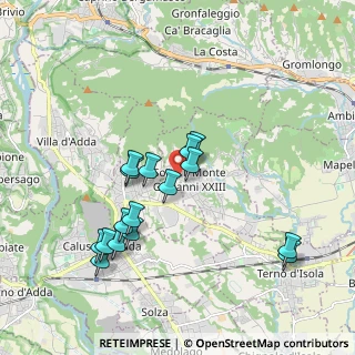 Mappa Via Don Carlo Valtellina, 24039 Sotto il Monte Giovanni XXIII BG, Italia (1.825)