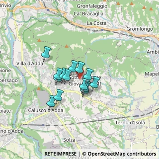 Mappa Via Don Carlo Valtellina, 24039 Sotto il Monte Giovanni XXIII BG, Italia (1.10571)