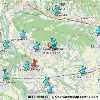 Mappa Via Don Carlo Valtellina, 24039 Sotto il Monte Giovanni XXIII BG, Italia (2.73846)