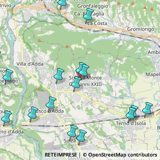 Mappa Via Don Carlo Valtellina, 24039 Sotto il Monte Giovanni XXIII BG, Italia (2.76867)