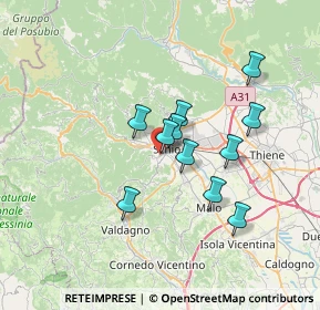 Mappa Via Barona, 36015 Schio VI, Italia (5.47909)