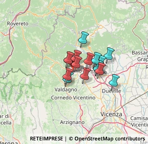 Mappa Contrà Barona, 36015 Schio VI, Italia (7.69563)