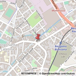 Mappa Via Borgo Santa Caterina, 98, 24124 Bergamo, Bergamo (Lombardia)
