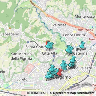 Mappa Via Vagine, 24129 Bergamo BG, Italia (1.1905)