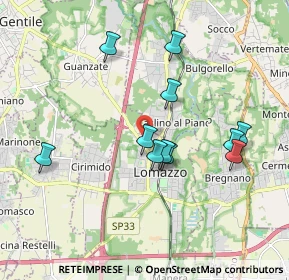 Mappa Vicolo Sardegna, 22074 Lomazzo CO, Italia (1.70818)