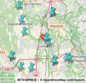 Mappa Vicolo Sardegna, 22074 Lomazzo CO, Italia (4.96)