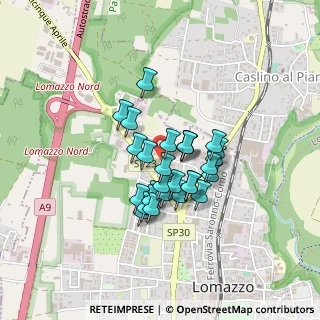 Mappa Vicolo Sardegna, 22074 Lomazzo CO, Italia (0.3)