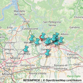 Mappa Via Giovanni Pascoli, 24030 Mapello BG, Italia (9.66)