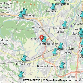 Mappa Via Giovanni Pascoli, 24030 Mapello BG, Italia (3.38)