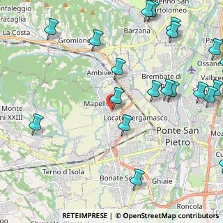 Mappa Via Giovanni Pascoli, 24030 Mapello BG, Italia (2.9635)