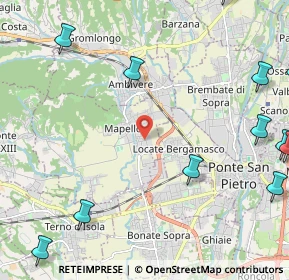 Mappa Via Giovanni Pascoli, 24030 Mapello BG, Italia (3.40077)