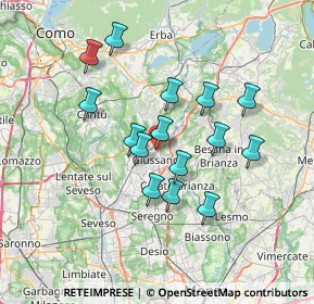 Mappa Via Sant'Agostino, 20833 Giussano MB, Italia (6.07)