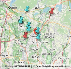 Mappa Via Sant'Agostino, 20833 Giussano MB, Italia (6.07545)
