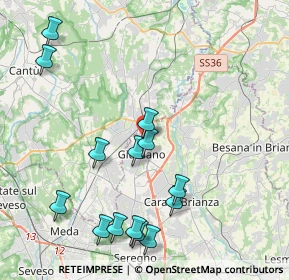 Mappa Via Sant'Agostino, 20833 Giussano MB, Italia (4.58143)