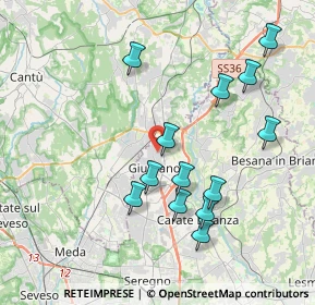 Mappa Via Sant'Agostino, 20833 Giussano MB, Italia (3.84769)