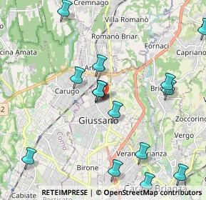 Mappa Via Sant'Agostino, 20833 Giussano MB, Italia (2.26333)