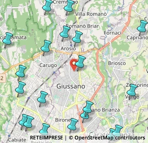 Mappa Via Sant'Agostino, 20833 Giussano MB, Italia (2.9905)
