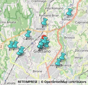 Mappa Via Sant'Agostino, 20833 Giussano MB, Italia (1.78429)