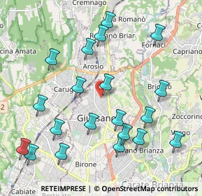 Mappa Via Sant'Agostino, 20833 Giussano MB, Italia (2.259)