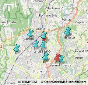 Mappa Via Sant'Agostino, 20833 Giussano MB, Italia (1.64636)