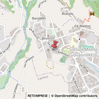 Mappa Via IV Novembre, 19, 24039 Sotto il Monte Giovanni XXIII, Bergamo (Lombardia)