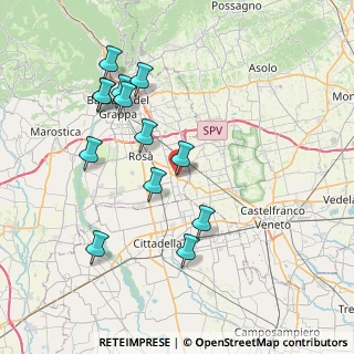 Mappa Via Venezia, 36028 Rossano Veneto VI, Italia (7.72)