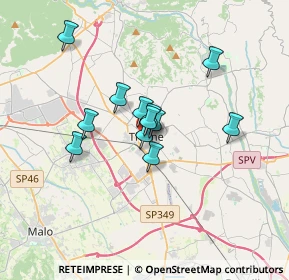 Mappa Via Alcide De Gasperi, 36016 Thiene VI, Italia (2.39583)