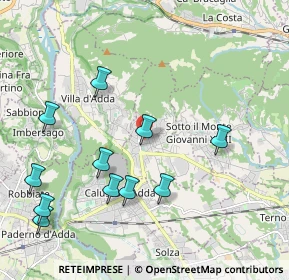 Mappa Via Santa Maria, 24030 Carvico BG, Italia (2.25)