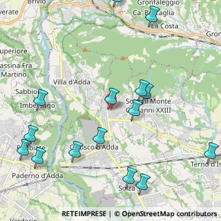 Mappa Via Santa Maria, 24030 Carvico BG, Italia (2.65867)
