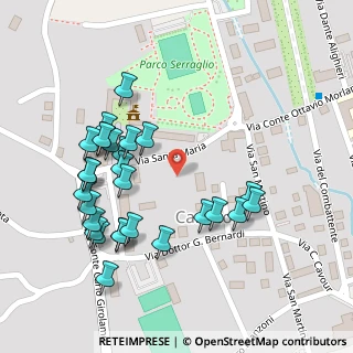 Mappa Via Santa Maria, 24030 Carvico BG, Italia (0.12143)