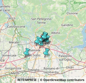 Mappa Via Alberico da Rosciate, 24124 Bergamo BG, Italia (4.55455)
